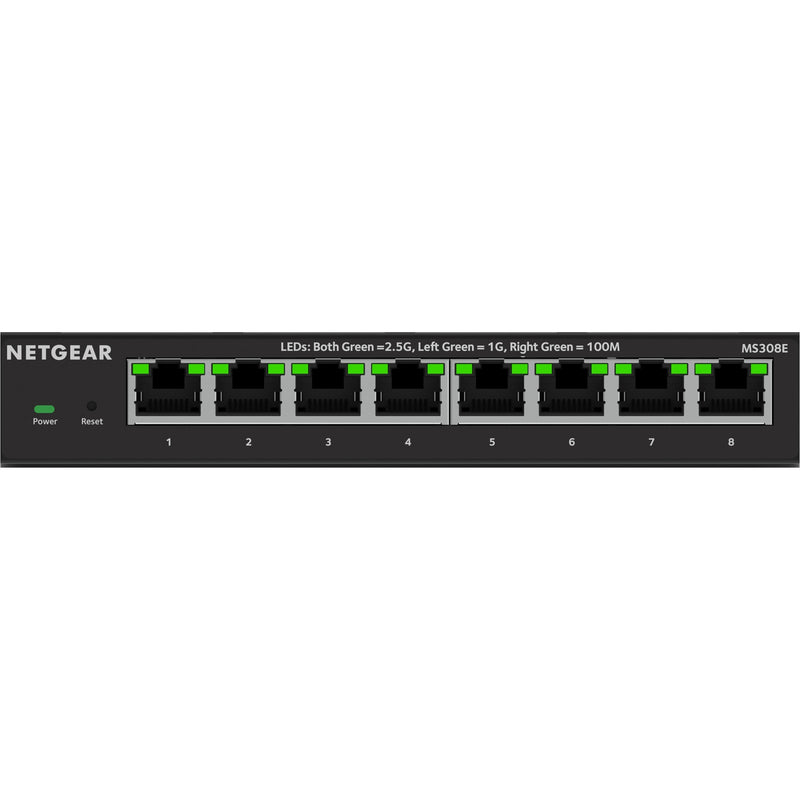 Afbeelding laden in galerijviewer, Netgear 8-port 2.5g multi-gigbit ethernet plus switch (ms308e) (zwart, managed)