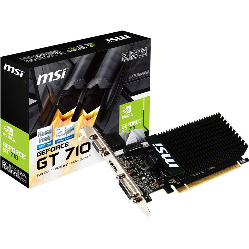 Afbeelding laden in galerijviewer, Msi gt 710 2gd3h lp grafische kaart (vga, dvi, hdmi, low-profile)
