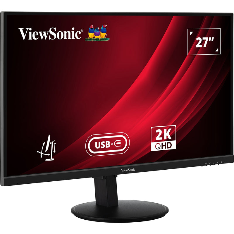 Afbeelding laden in galerijviewer, Viewsonic vg2709-2k-mhdu-2 27 monitor (zwart, 1x hdmi, 1x displayport, usb-c, usb-a, usb-b, 100hz)