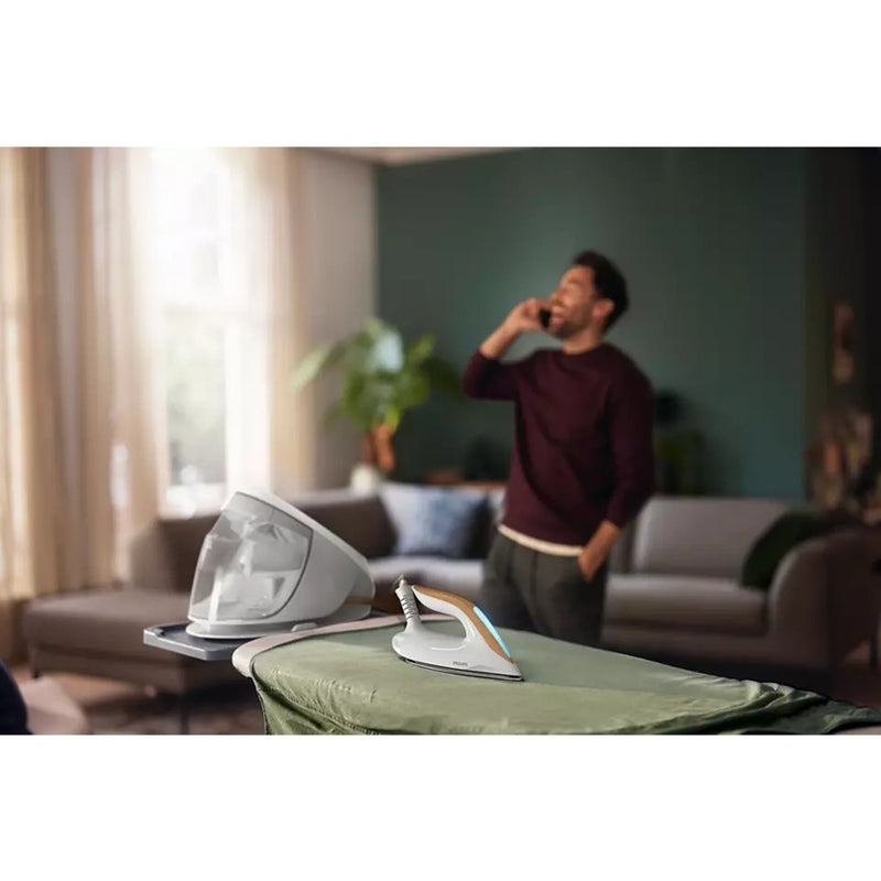Afbeelding laden in galerijviewer, Philips perfectcare 7000 series psg7040 10 stoomstrijkstation (wit goud)