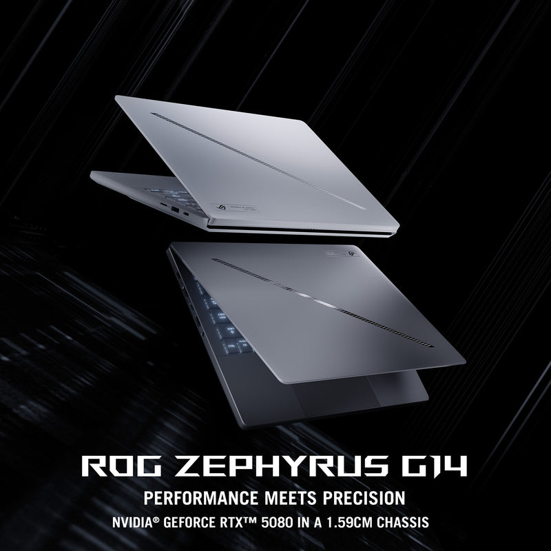 Afbeelding laden in galerijviewer, Asus rog zephyrus g14 ga403um-qs024w 14 copilot+ gaming laptop (wit | ryzen 9 270 | rtx 5060 | 16 gb | 1 tb ssd | oled)