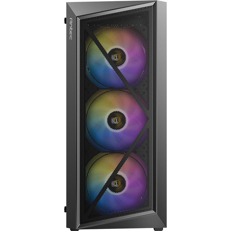 Afbeelding laden in galerijviewer, Antec ax67 argb midi tower behuizing (zwart | 3x usb-a | tempered glass)