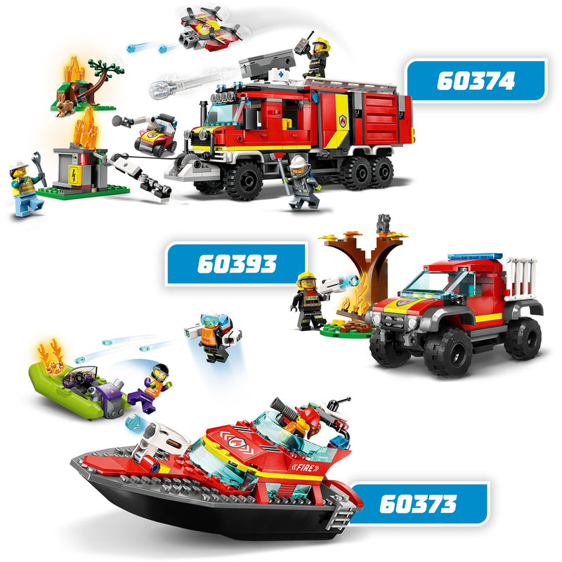 Afbeelding laden in galerijviewer, Lego city reddingsboot brand speelgoed voor kinderen - 60373