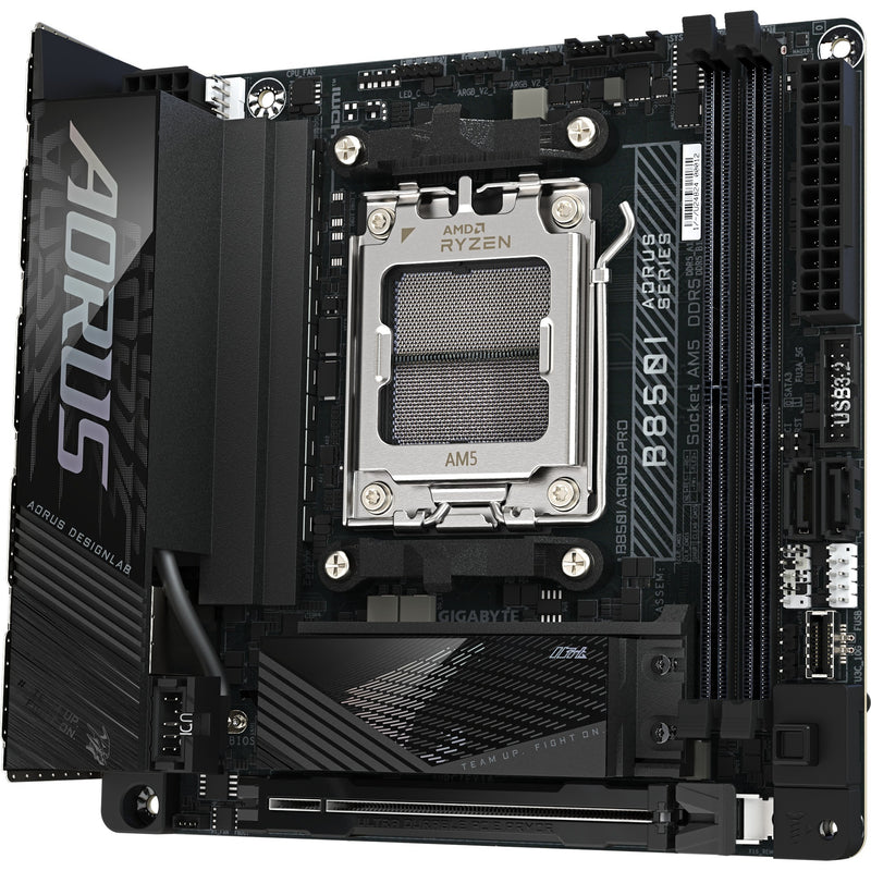Afbeelding laden in galerijviewer, Gigabyte b850i aorus pro socket am5 moederbord (zwart, raid, 2.5gb-lan, wi-fi 7, bt, sound, mini-itx)