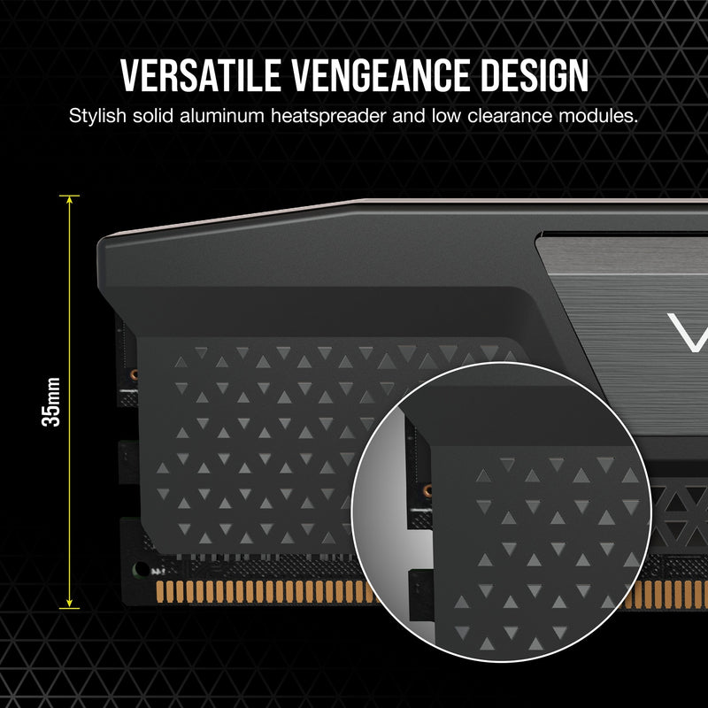 Afbeelding laden in galerijviewer, Corsair vengeance 16 gb ddr5-5200 (2x 8 gb) werkgeheugen (zwart, cmk16gx5m2b5200c40, xmp 3.0)