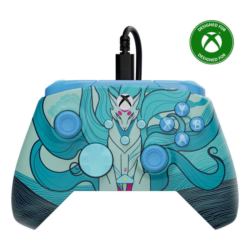 Afbeelding laden in galerijviewer, Turtle beach rematch geavanceerde bedrade controller (blue kitsune, xbox serie x|s, xbox one, pc)