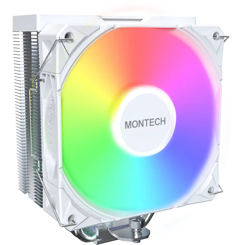 Afbeelding laden in galerijviewer, Montech nx400 argb cpu-koeler (wit, 4-pin pwm)