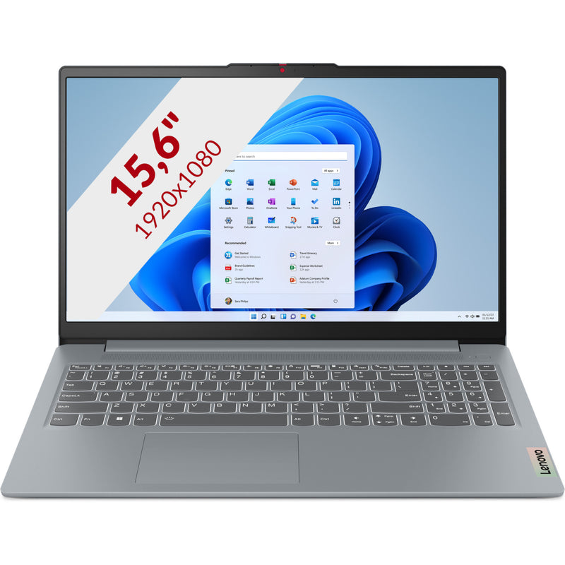 Afbeelding laden in galerijviewer, Lenovo ideapad slim 3 15abr8 (82xm013cmh) 15.6 laptop (grijs | r7 5825u | radeon graphics | 16 gb | 512 gb ssd)