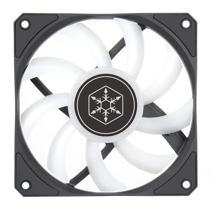 Afbeelding laden in galerijviewer, Silverstone air slimmer 120 argb case fan (zwart, 120 x 120 x 15 mm, pwm)