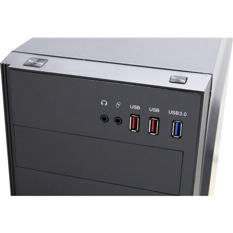 Afbeelding laden in galerijviewer, Inter-tech b-42 rgb midi tower behuizing (zwart | 3x usb-a | rgb | window)