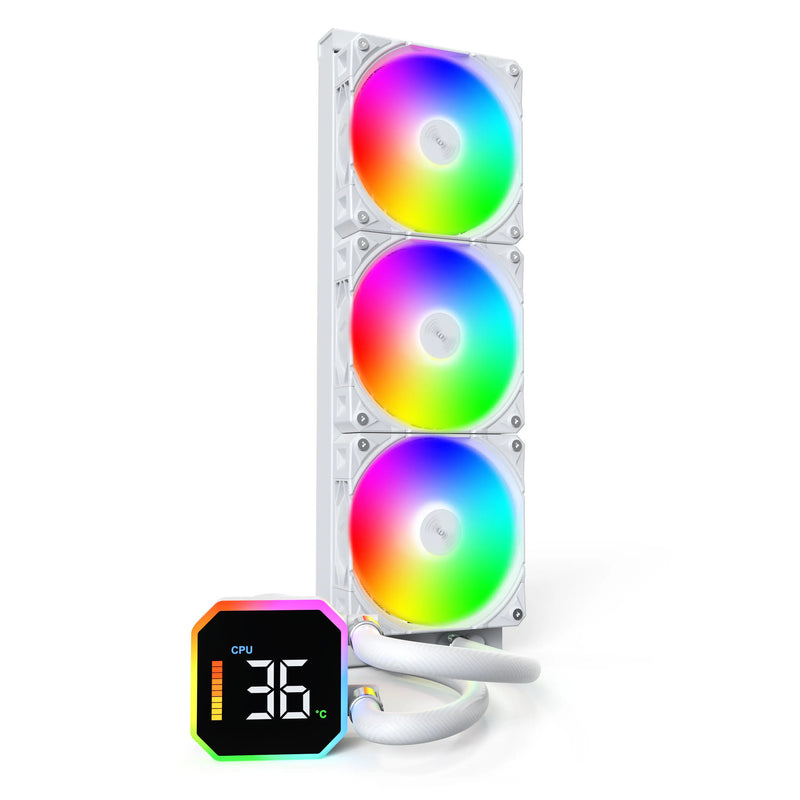 Afbeelding laden in galerijviewer, Montech hyperflow digital 360 waterkoeling (wit)