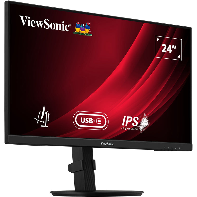 Afbeelding laden in galerijviewer, Viewsonic vg2409-mhdu-2 24 monitor (zwart, 1x hdmi, 1x displayport, usb-c, usb-a, usb-b,100 hz)