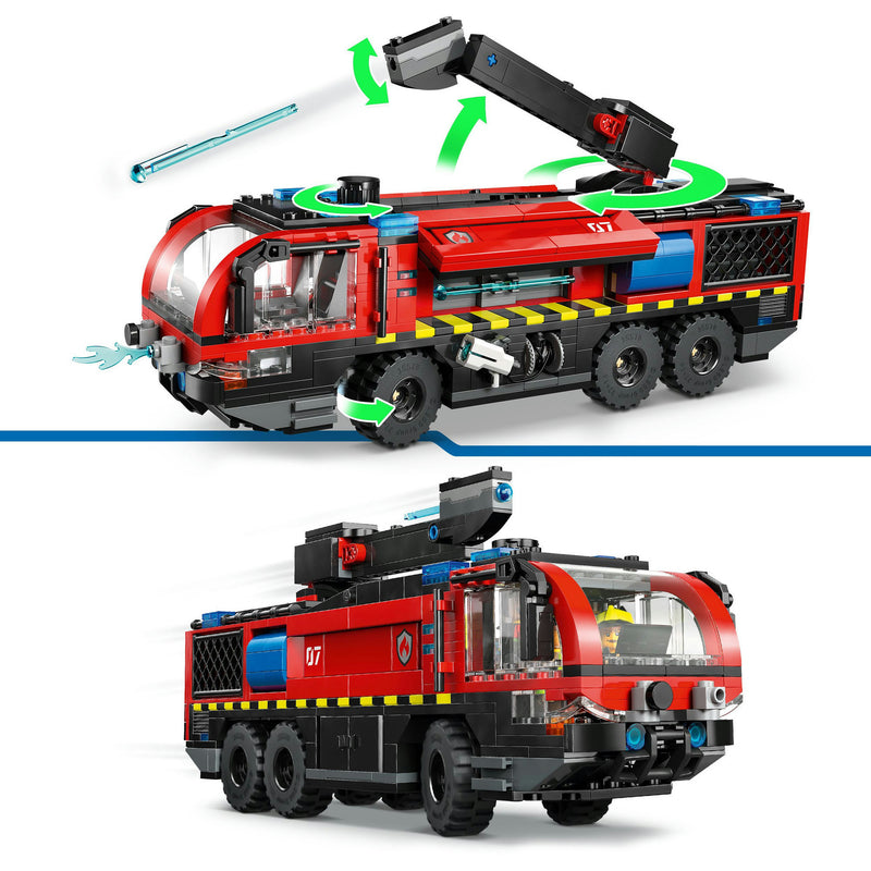 Afbeelding laden in galerijviewer, Lego city - luchthaven brandweertruck constructiespeelgoed (60499)
