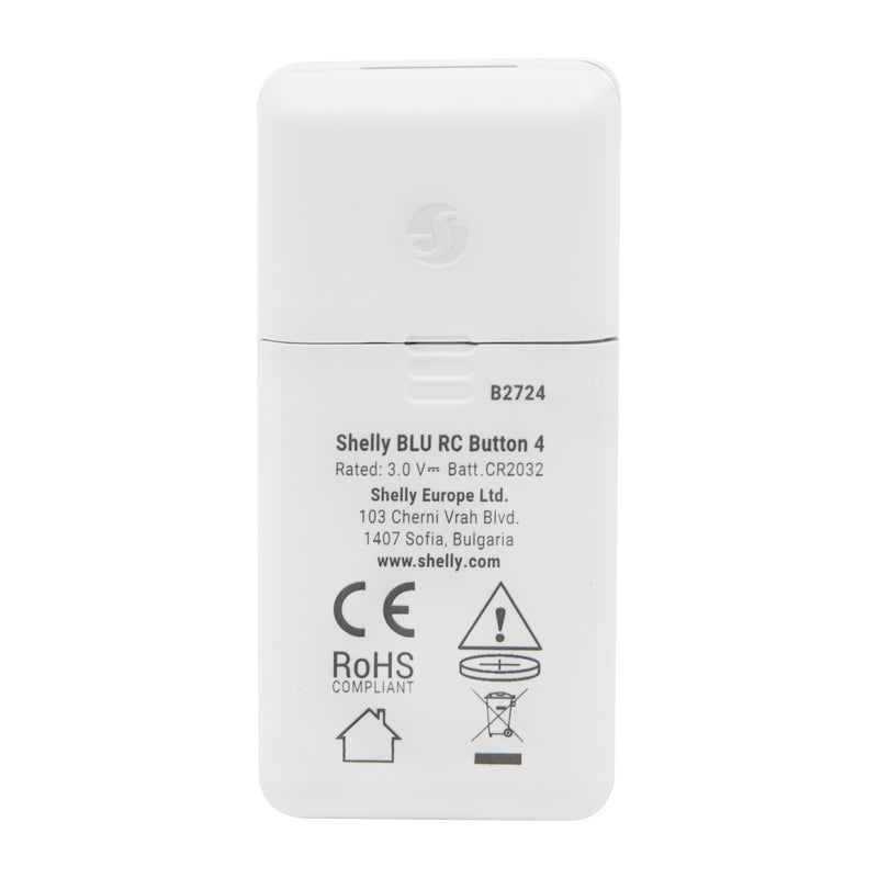 Afbeelding laden in galerijviewer, Shelly blu rc button 4 zb afstandsbediening (wit, bluetooth 5 (le), zigbee)