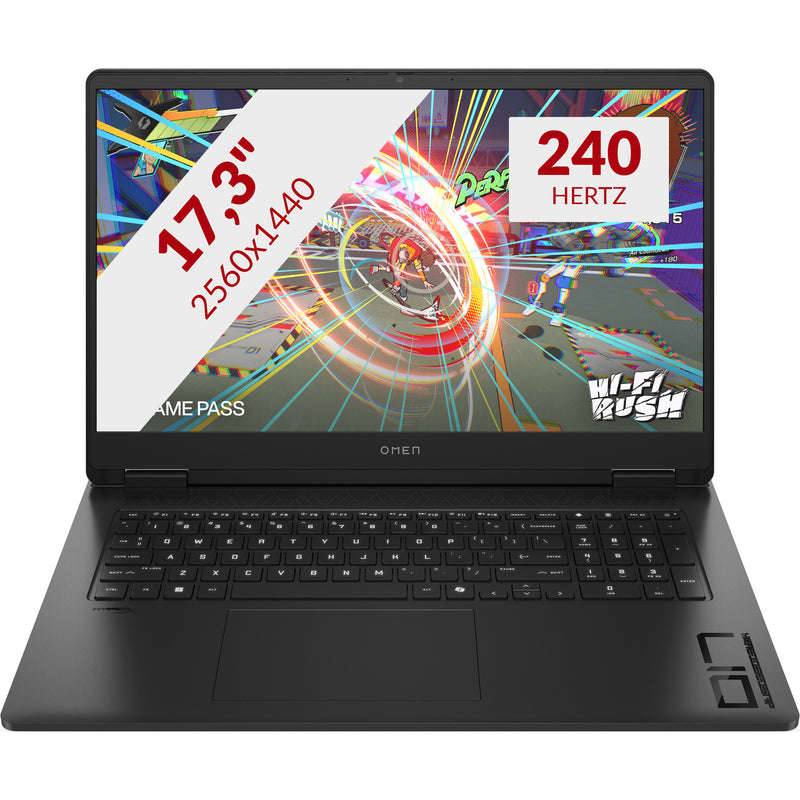 Afbeelding laden in galerijviewer, Omen 17-db1060nd (c2xu4ea#abh) 17.3 copilot+ gaming laptop (zwart | ryzen ai 7 350 | rtx 5060 | 16 gb | 1 tb ssd)