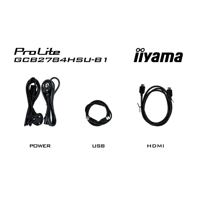 Afbeelding laden in galerijviewer, Iiyama g-master red eagle gcb2784hsu-b1 27 curved gaming monitor (zwart, 2x hdmi, displayport, 2x usb, 240 hz)