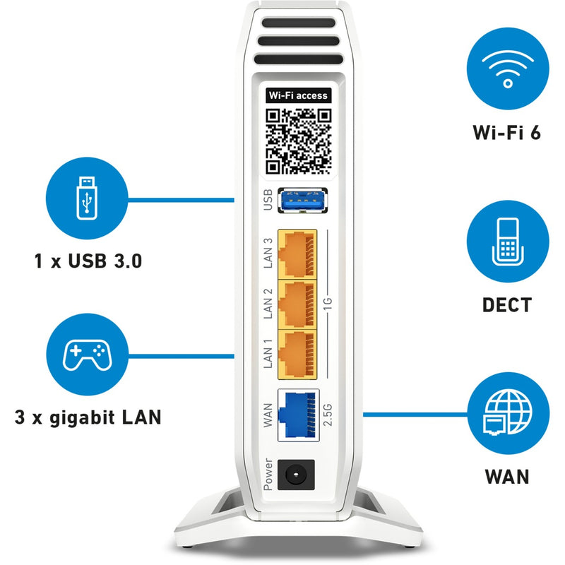 Afbeelding laden in galerijviewer, Fritz! box 4060 international router (wit)