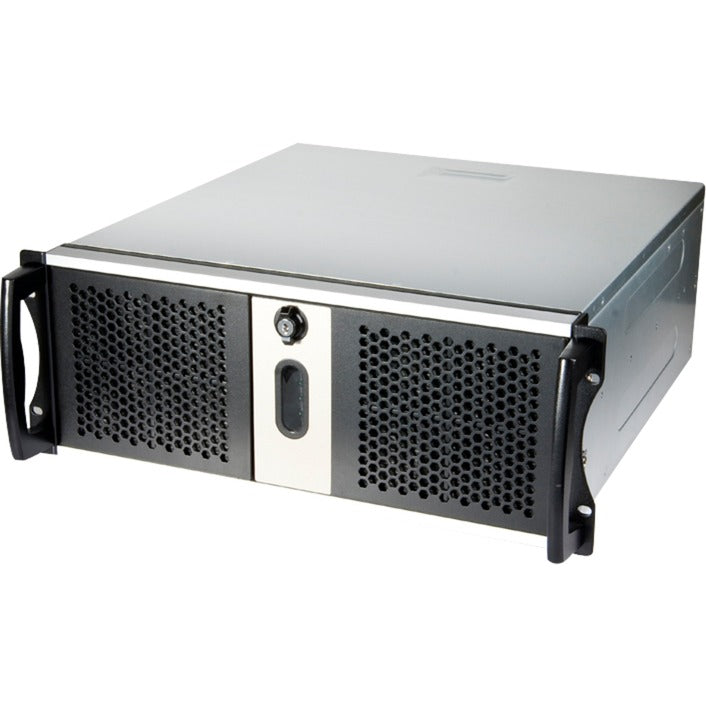 Afbeelding laden in galerijviewer, Chenbro rm42300 rack behuizing (zwart zilver | 2x usb-a 3.2 (5 gbit s))