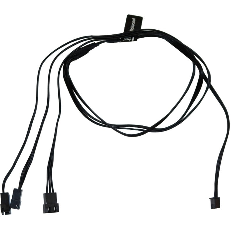 Afbeelding laden in galerijviewer, Alphacool digital rgb led y-kabel 3-weg met jst male connector (zwart, 60cm)