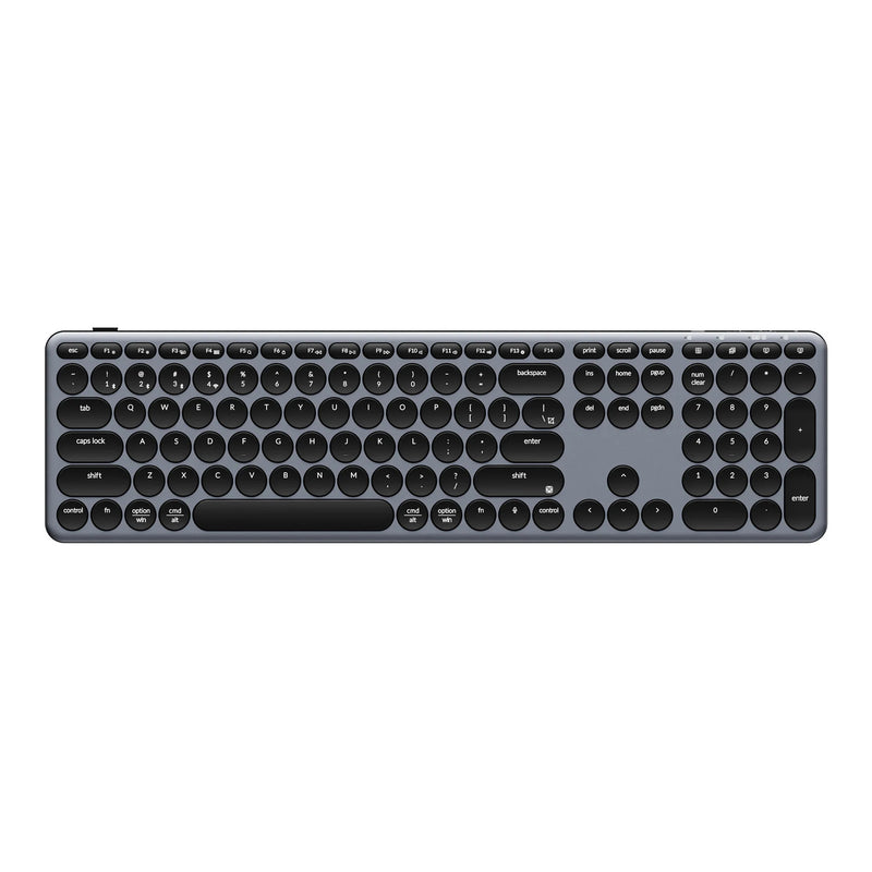 Afbeelding laden in galerijviewer, Keychron b5 pro-k1 toetsenbord (grijs, us lay-out (qwerty), scissor switches, 100%, abs keycaps, 2.4 ghz bluetooth usb)