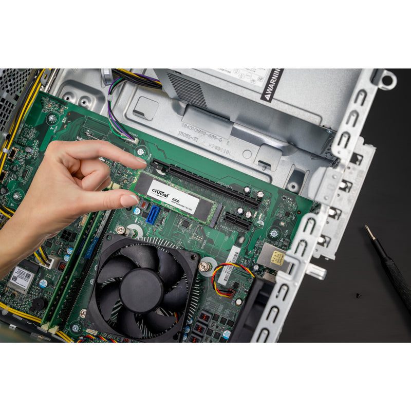 Afbeelding laden in galerijviewer, Crucial e100 480 gb ssd (ct480e100ssd8, pcie 4.0 x4, nvme, m.2 2280)