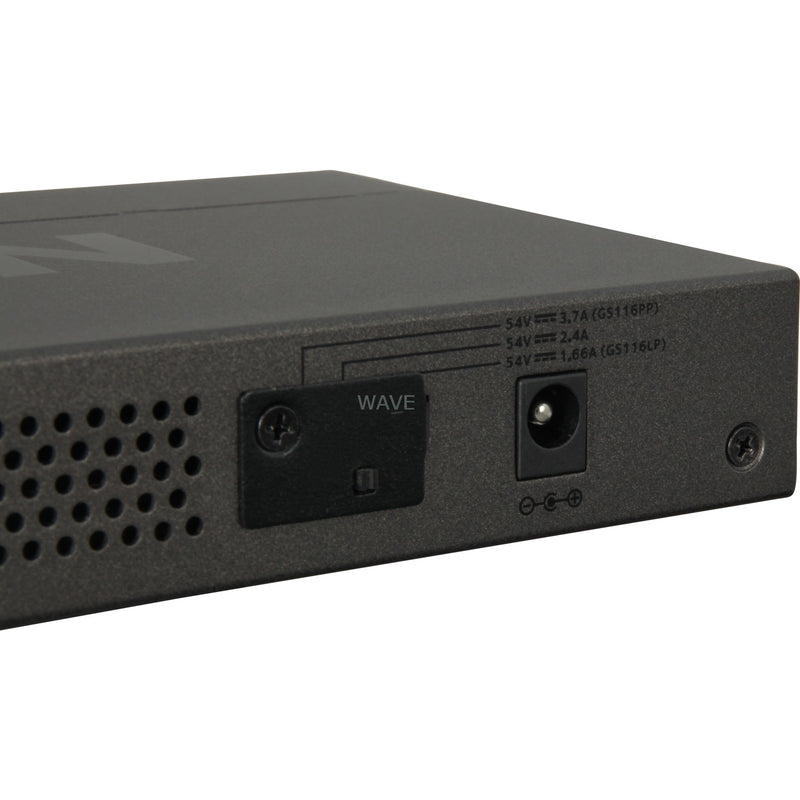 Afbeelding laden in galerijviewer, Netgear gs116lp 16-port poe poe+ gigabit ethernet unmanaged switch