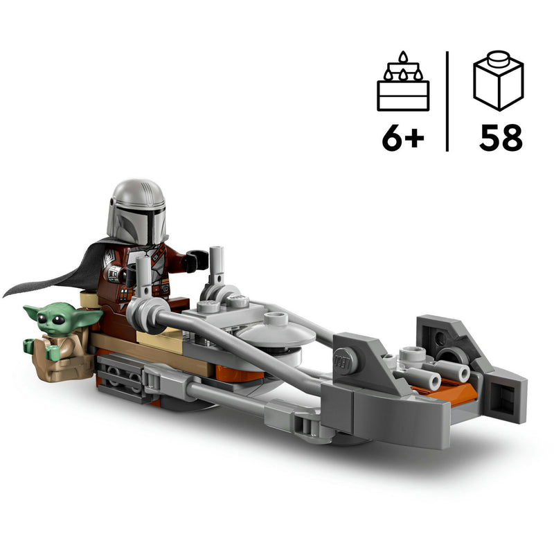 Afbeelding laden in galerijviewer, Lego star wars 75436 mandalorian en grogu's speederbike