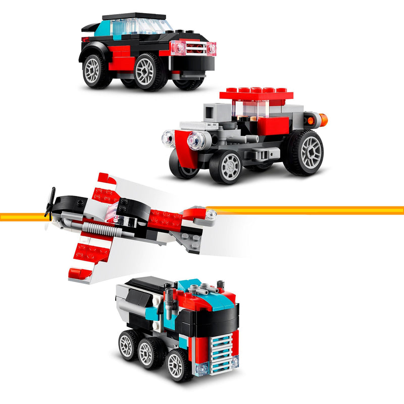 Afbeelding laden in galerijviewer, Lego creator 31146 truck met helikopter