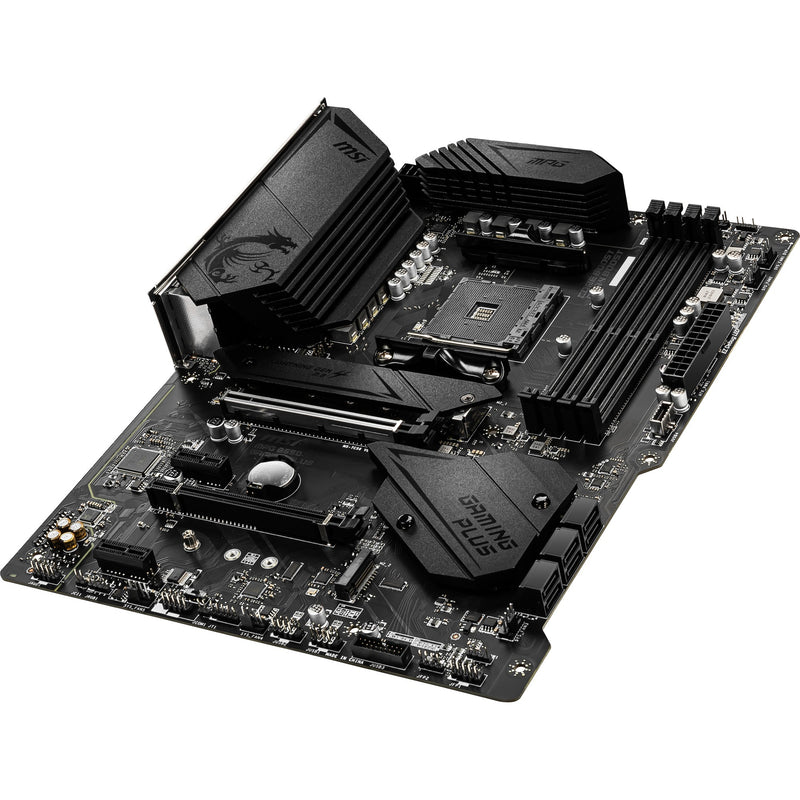 Afbeelding laden in galerijviewer, Msi mpg b550 gaming plus socket am4 moederbord (zwart, raid, gb-lan, sound, atx)