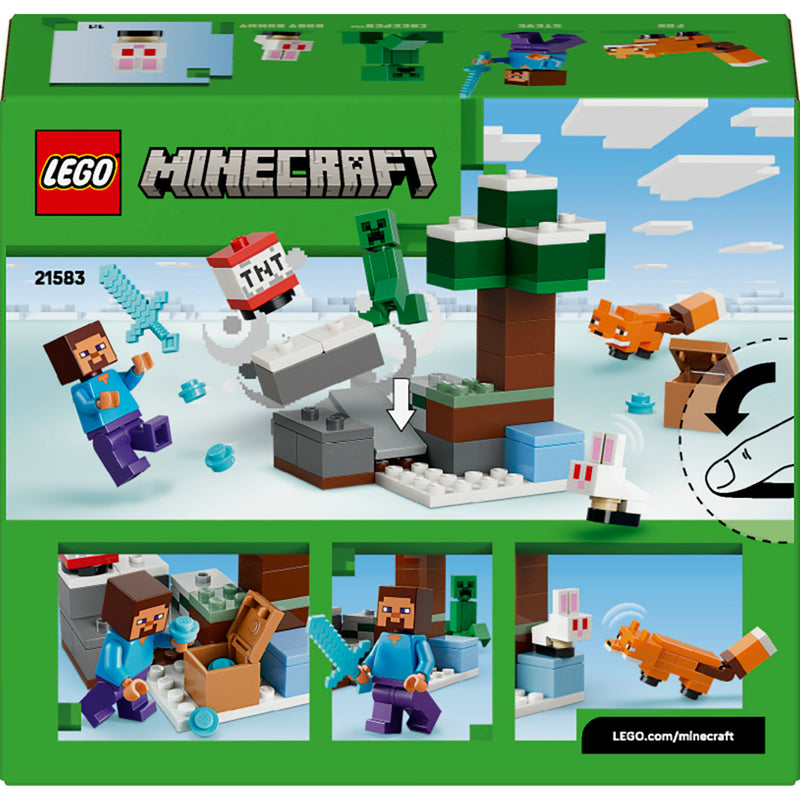 Afbeelding laden in galerijviewer, Lego minecraft steve's taiga-avontuur videogame bouwpakket voor kinderen - 21583