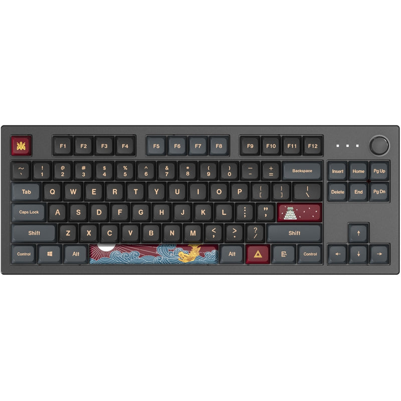 Afbeelding laden in galerijviewer, Montech mkey darkness tkl rgb mechanisch toetsenbord (zwart, us lay-out (qwerty), gateron g pro yellow, 80% (tkl), hot-swappable, rgb, pbt)