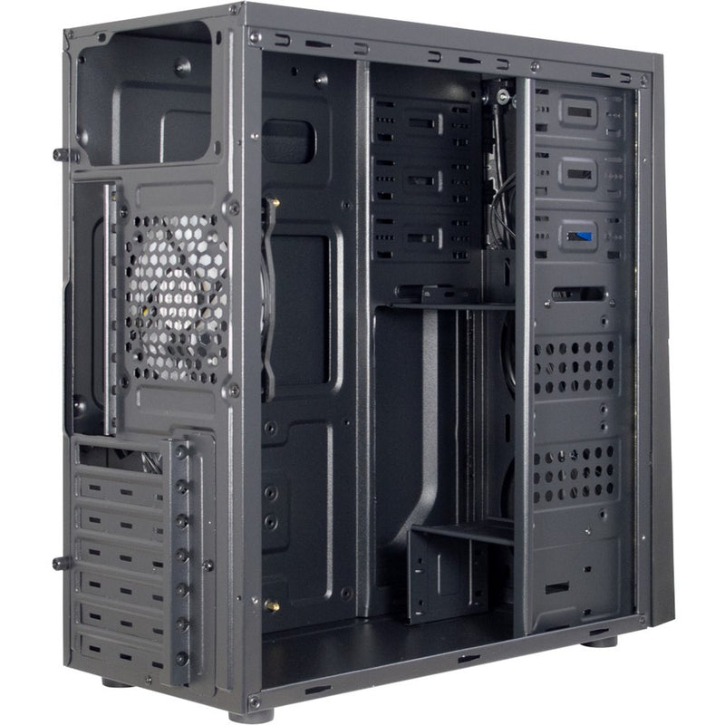 Afbeelding laden in galerijviewer, Inter-tech b-02 rgb midi tower behuizing (zwart | 3x usb-a | rgb | window)