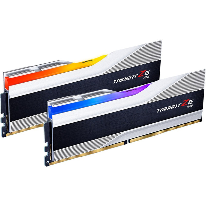 Afbeelding laden in galerijviewer, G.skill trident z5 rgb 32 gb ddr5-6400 (2x 16 gb) werkgeheugen (zilver, f5-6400j3239g16gx2-tz5rs, xmp 3.0)