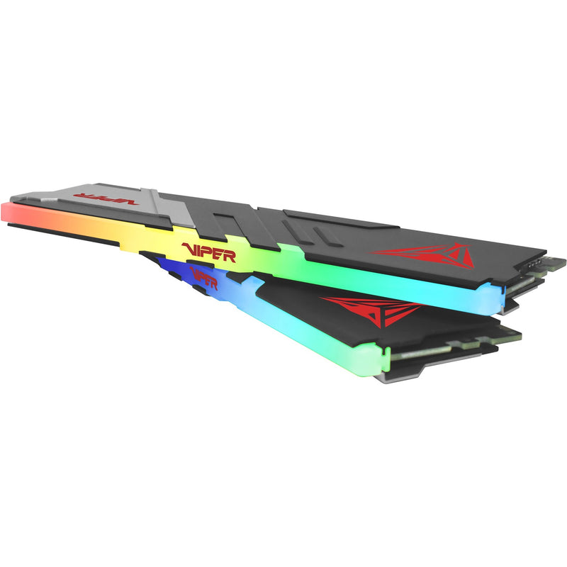 Afbeelding laden in galerijviewer, Patriot viper venom rgb 32 gb ddr5-6000 (2x 16 gb) werkgeheugen (zwart, pvvr532g600c30k, xmp 3.0, expo)