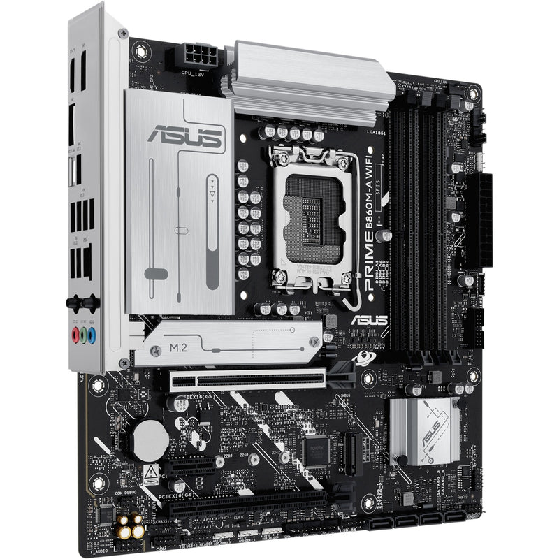 Afbeelding laden in galerijviewer, Asus prime b860m-a wifi socket 1851 moederbord (raid, 2.5 gb-lan, wi-fi 6e, bt, sound, µatx)
