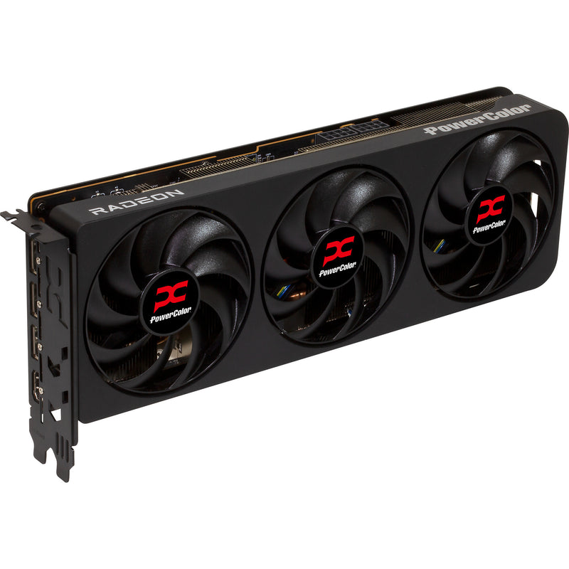 Afbeelding laden in galerijviewer, Powercolor radeon rx 9070 gre reaper 12gb gddr6 grafische kaart (zwart, rdna4, 3x displayport, 1x hdmi 2.1)
