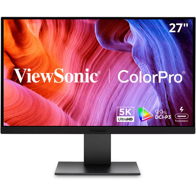 Afbeelding laden in galerijviewer, Viewsonic vp2788-5k mac-compatible 27 4k uhd monitor (zwart, 2x thunderbolt 4, 1x hdmi, 1x displayport, usb-a, usb-c)