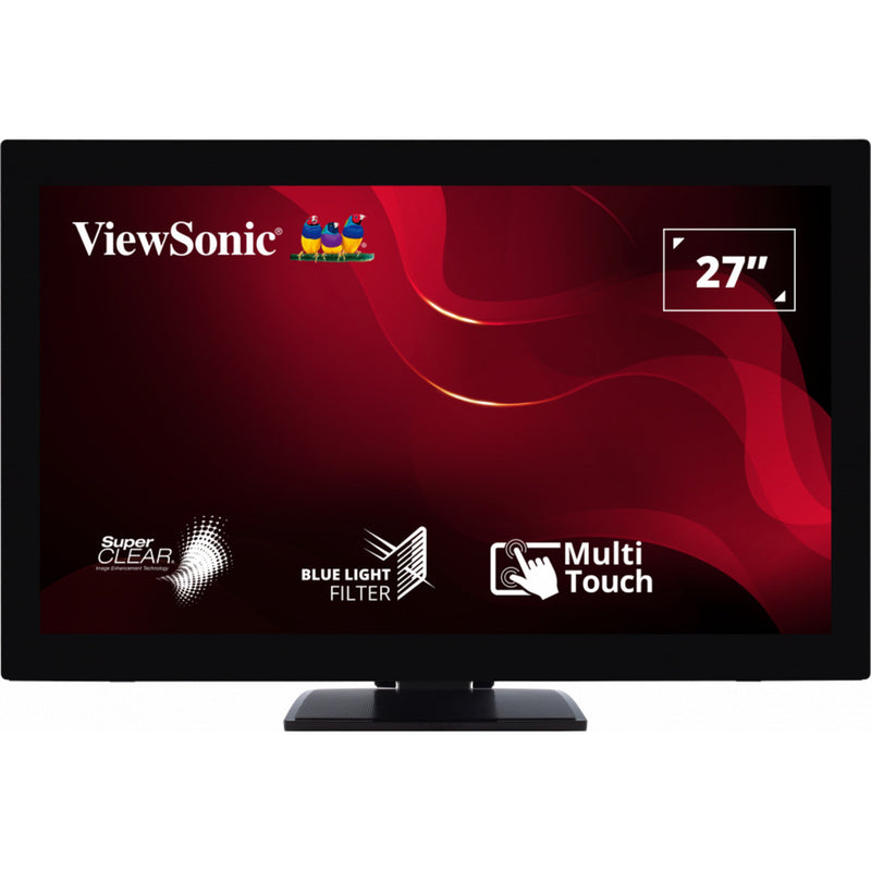 Afbeelding laden in galerijviewer, Viewsonic 10-point touch screen monitor td2760 27 (zwart, 1x hdmi, 1x displayport, vga, usb-a, usb-b)