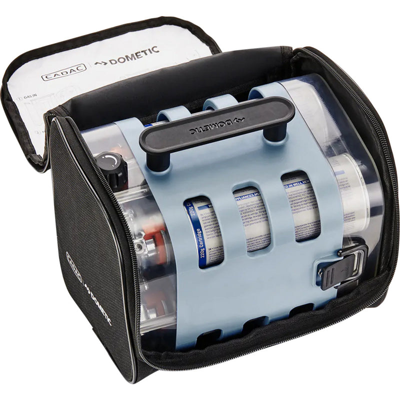 Afbeelding laden in galerijviewer, Cadac quad power pak houder (grijs transparant)