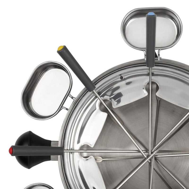 Afbeelding laden in galerijviewer, Tristar fo-1100 fondue (roestvrij staal, 8 personen, 1300 w, geschikt voor olie, chocolade en kaas)