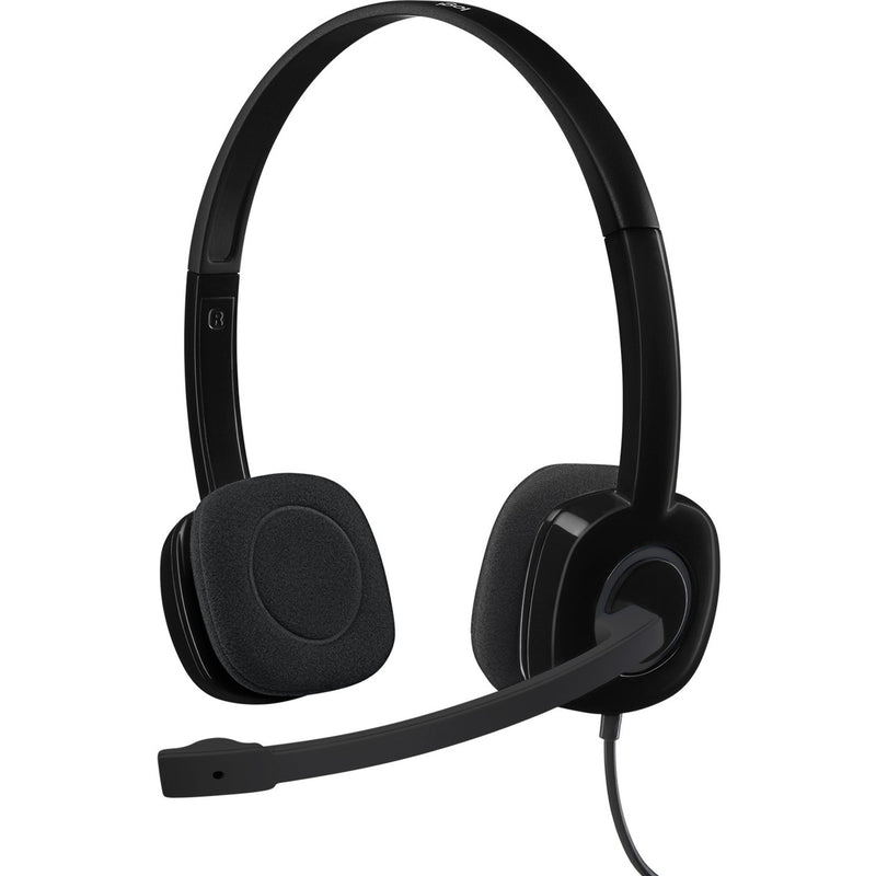 Afbeelding laden in galerijviewer, Logitech stereo headset h151 on-ear (zwart)