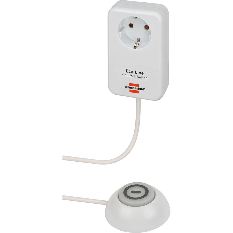 Afbeelding laden in galerijviewer, Brennenstuhl eco-line comfort switch adapter stekkerdoos (wit)