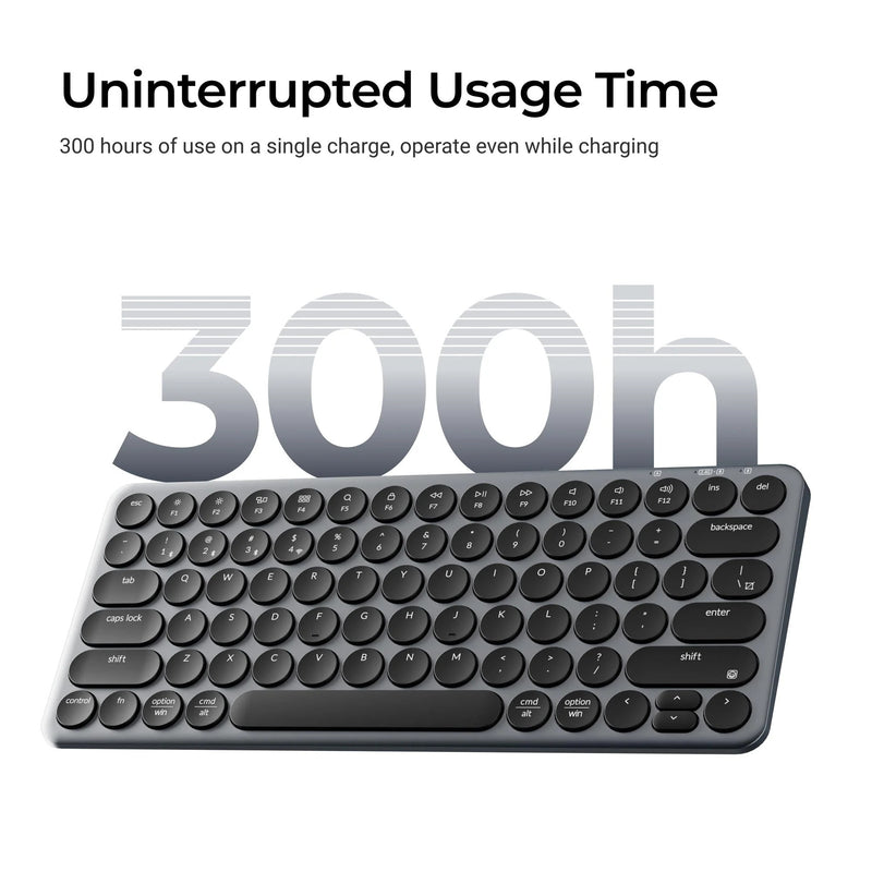 Afbeelding laden in galerijviewer, Keychron b3 pro-k8 toetsenbord (wit, us lay-out (qwerty), scissor switches, 75%, abs keycaps, 2.4 ghz | bluetooth | usb)