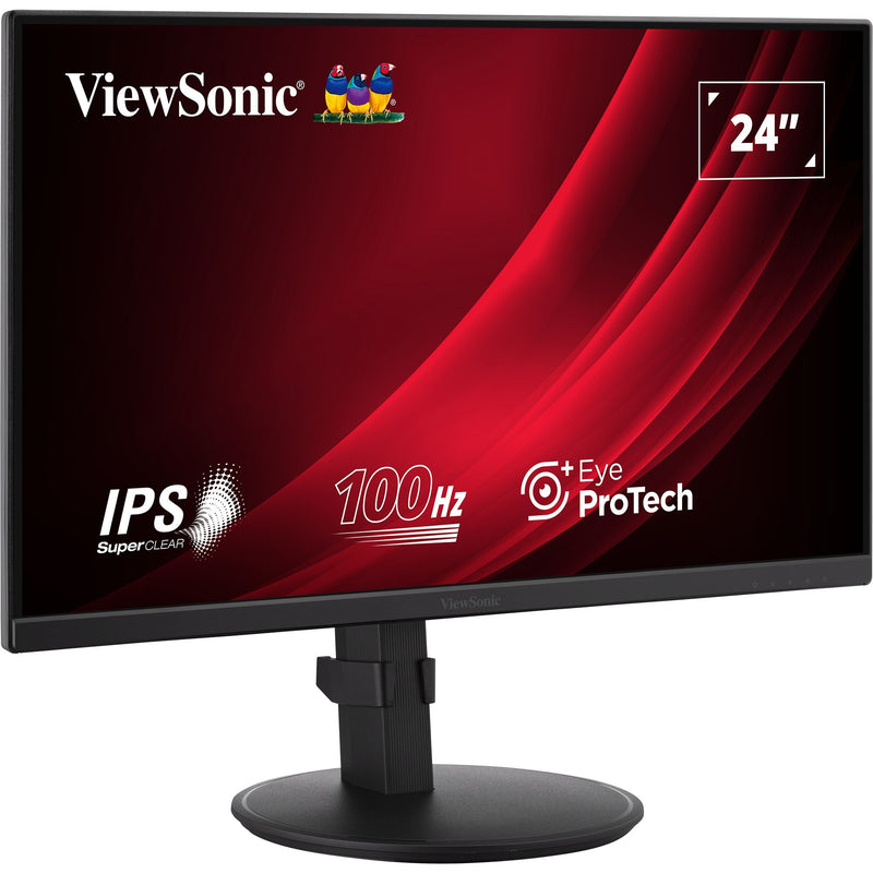 Afbeelding laden in galerijviewer, Viewsonic vg2408a 24 monitor (zwart, 1x hdmi, 1x displayport, usb-c, usb-a, sound, 100 hz)