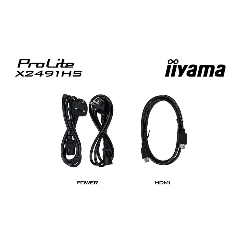 Afbeelding laden in galerijviewer, Iiyama prolite x2491hs-b1 23.8 monitor (zwart, 120 hz, hdmi, displayport, audio)