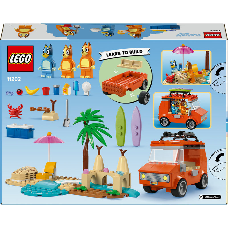 Afbeelding laden in galerijviewer, Lego ® bluey: bluey's autorit naar het strand, bouwset - 11202