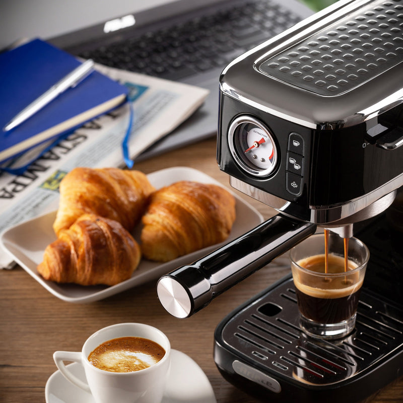 Afbeelding laden in galerijviewer, Ariete moderna espresso slim 1381 12 espressomachine (zwart)