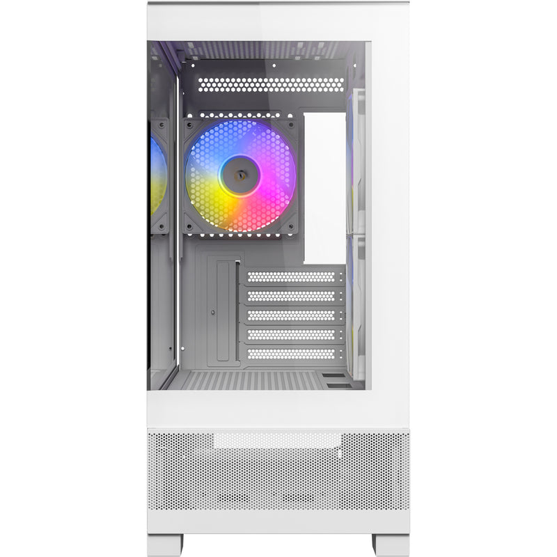 Afbeelding laden in galerijviewer, Antec cx500m argb mini tower behuizing (wit | 2x usb-a | 1x usb-c | tempered glass)