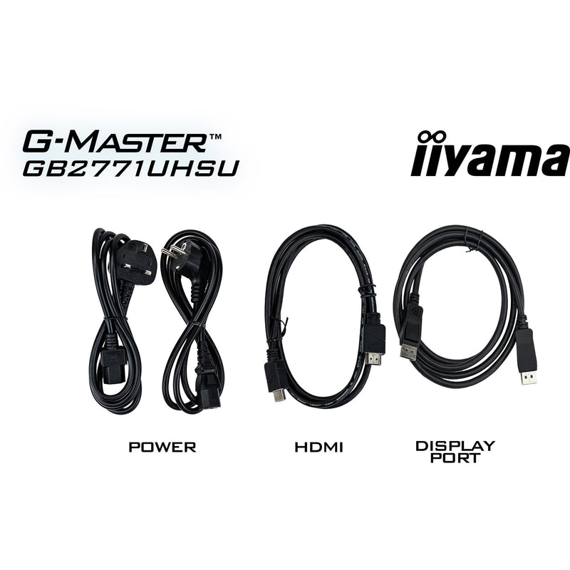 Afbeelding laden in galerijviewer, Iiyama g-master red eagle gb2771uhsu-b1 27 4k uhd gaming monitor (zwart (mat), 2x hdmi, displayport, 2x usb-a, 2x usb-c, 144 hz 288 hz)