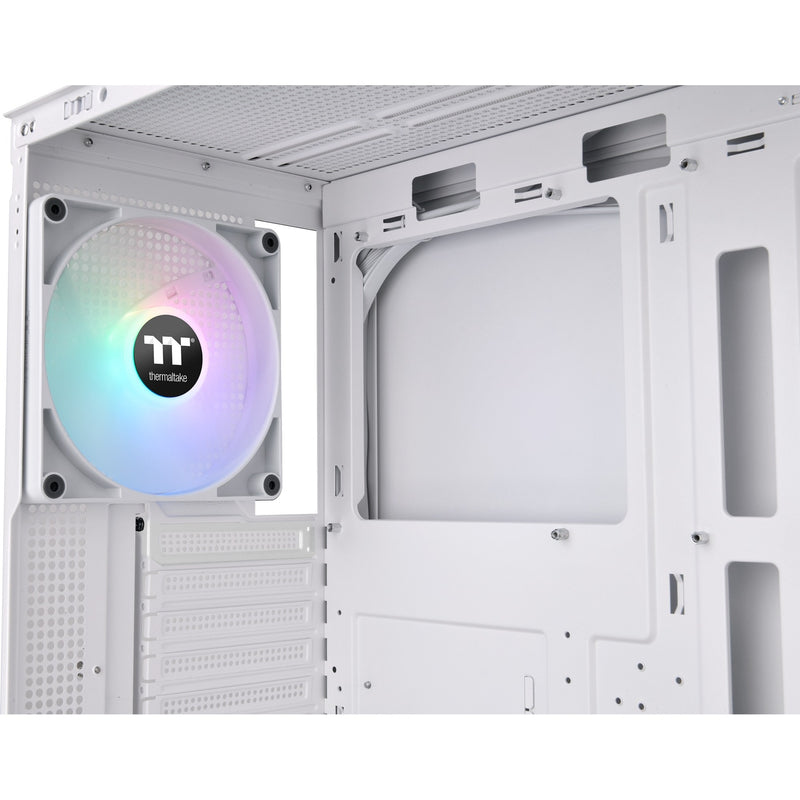 Afbeelding laden in galerijviewer, Thermaltake view 270 tg argb - snow midi tower behuizing (wit | 2x usb-a | 1x usb-c | rgb | tempered glass)